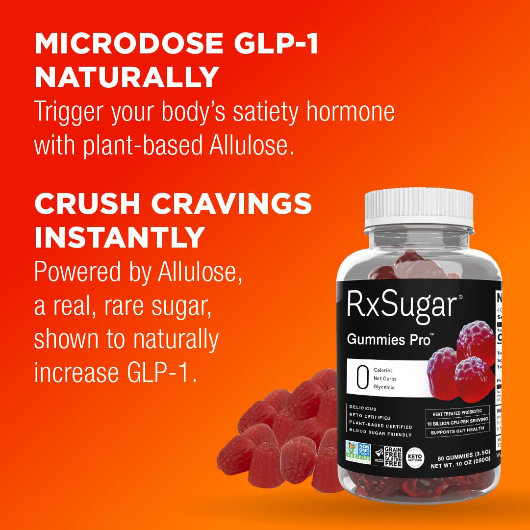 RxSugar Gummies Pro | 2 Bottles | 160 Gummies | 0 Sugar