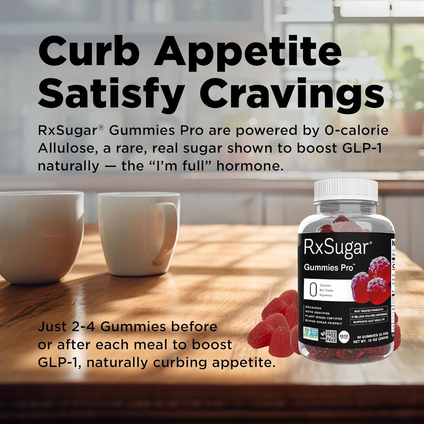 RxSugar Gummies Pro | 2 Bottles | 160 Gummies | 0 Sugar